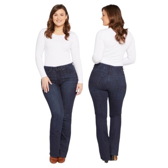 NWT Seven7 boot cut jeans tummyless contour waist stretch high rise Montreal 8 - Picture 1 of 13